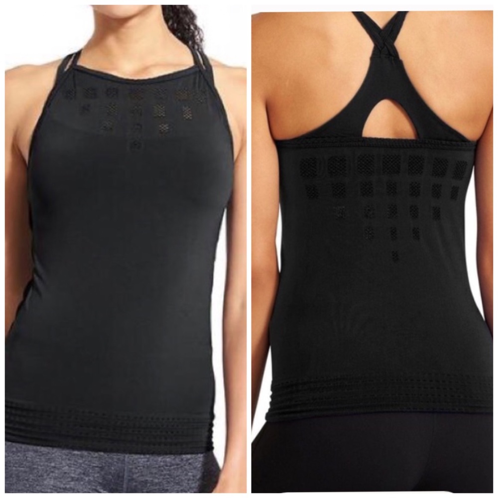 Athleta Namaste Support Tank Top Black XS